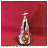 Christmas Tree Tin Container (Vintage)