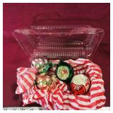 Lot Of 4 Christmas Ornaments (Vintage)