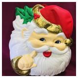 Large Santa Claus Wall Decoration (Vintage)