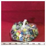 Bag Lot Of Assorted Vintage Marbles