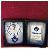 Toronto Maple Leafs Clock / Picture Frame