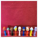 Lot Of 9 Assorted Pez Dispensers