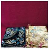 Pair Of Embroidered Chinese Pillow Cases