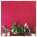 Lot Of 6 Small Decorative Trees