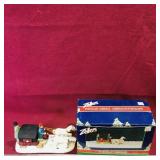 Zellers Porcelain Carriage Figurine & Box