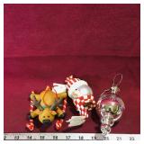 Lot Of 3 Christmas Ornaments (Vintage)