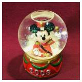 2008 Marching Band Mickey Small Snow Globe