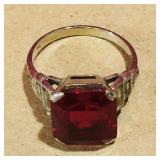 14K Gold White Gold Ring (Vintage) (Size 6)