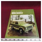 1976 Ford Bronco Advertising Booklet
