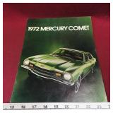 1972 Mercury Comet Advertising Booklet