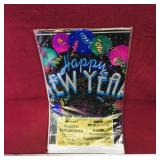 "Happy New Year" Plastic Table Cover (Sealed)