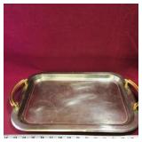 Large Metal Serving Tray (Vintage)