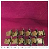 Set Of 12 Brass Hinges (Vintage)
