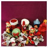 Lot Of Christmas Decorations / Candles (Vintage)