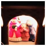 Ceramic Christmas Carolers Table Light (Working)