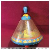 Ohio Art Tin Spinning Top Toy (Vintage)