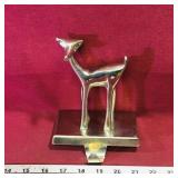 Metal Reindeer Christmas Stocking Hanger