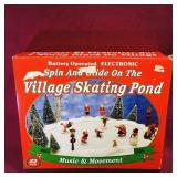 Musical Village Skating Pond Set & Box
