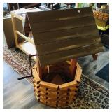 Large Decorative Wooden Wishing Well