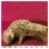 Handpainted Buffalo Figurine (Vintage)