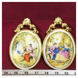 Pair Of Sovereign Fine China Wall Decorations