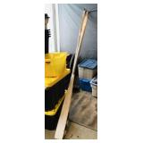 Pair Of Large Wooden Canoe Oars