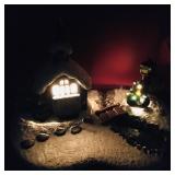 Ceramic Winter Scene Light Decoration (Working)