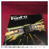 1972 Ford Automobiles Advertising Booklet