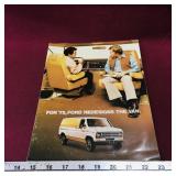 1975 Ford Econoline Vans Advertising Booklet