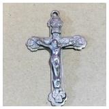 Antique Sterling Silver Crucifix Pendant