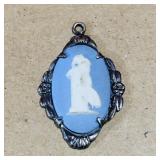 1951 Sterling Silver Wedgwood Cameo Pendant