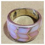 Sterling Silver Ladies Ring (Vintage) (Size 6 1/2)