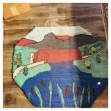 Hooked Rug (Vintage) (33 3/4" x 37 3/4")