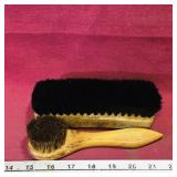 Lot Of 2 Boot / Shoe Polishing Brushes (Vintage)