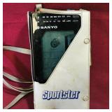 Sanyo Sportster Walkman & Case (Vintage)
