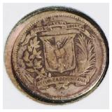 1942 Dominican Republic 10 Centavos Coin