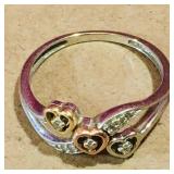 10K Gold Ladies Ring (Vintage) (Size 7)