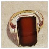 10K Gold Ladies Ring (Antique) (Size 5)