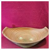 Large Pottery Decorative Bowl (Vintage)