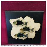 Art Pottery Fishes Wall Picture (Vintage)