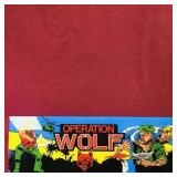 Operation Wolf Arcade Machine Marquee (Vintage)