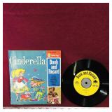 Cinderella Book & 45-RPM Record (Vintage)