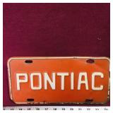 Pontiac License Plate (Vintage)