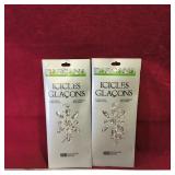 2 Boxes Of Barcana Icicles Strands Decorations