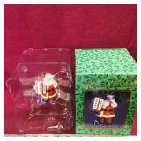 Santa Claus Christmas Ornament & Box