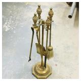 Brass Fireplace Set (Vintage)