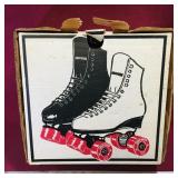 Pair Of Dominion Roller Blades & Box (Vintage)