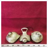 Silver-Plate Salt & Pepper Shakers & Bottle Opener