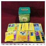 Large Lot Of Pokemon Trading Cards & Collector Tin