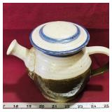 Signed Pottery Teapot (Vintage)